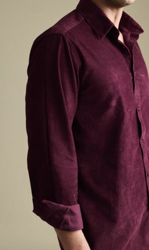 Maroon Corduroy Shirt