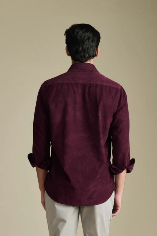 Maroon Corduroy Shirt