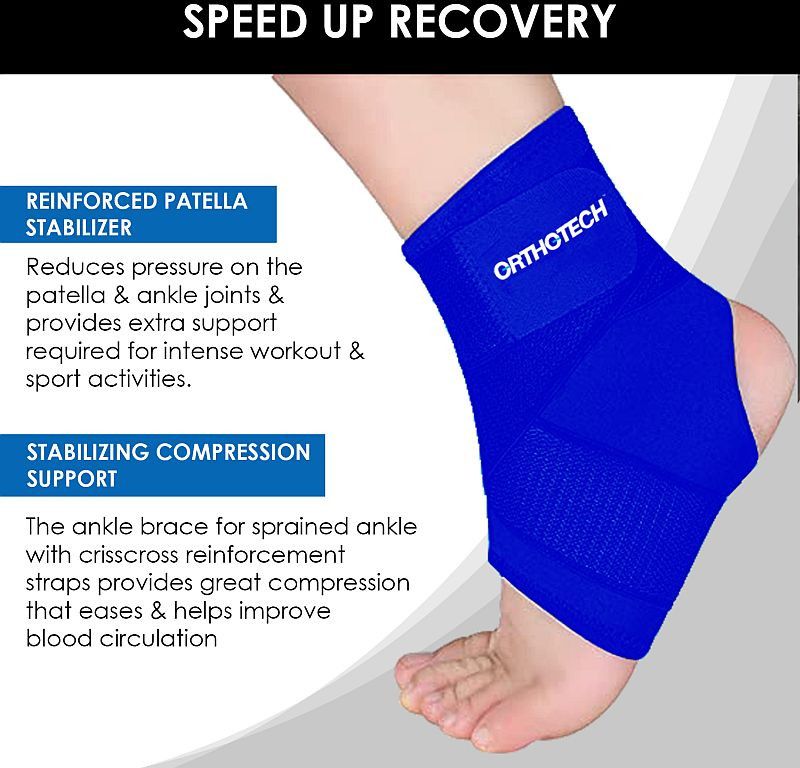 Blue Orthotech Ankle Support