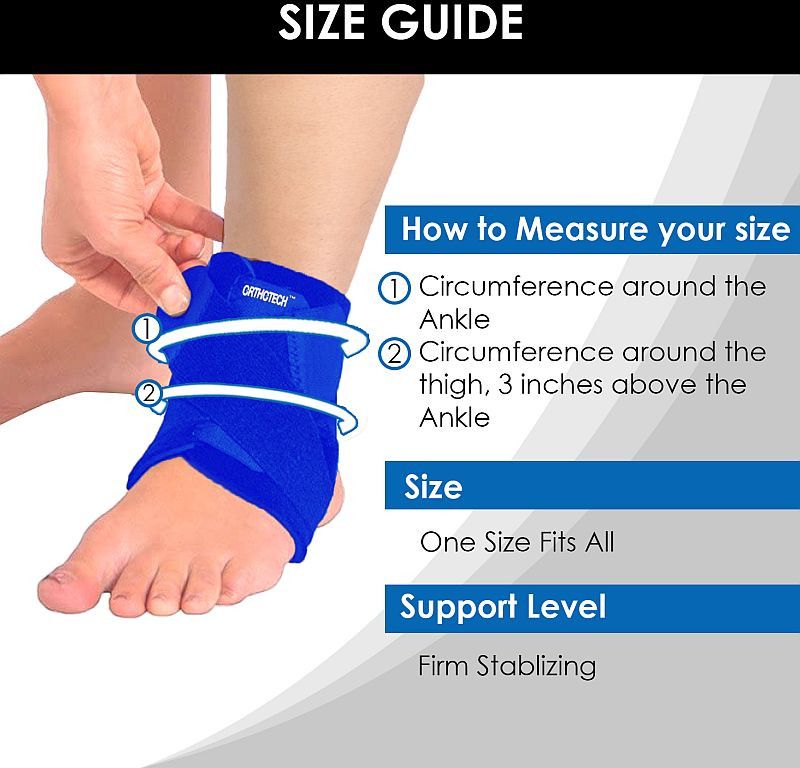 Blue Orthotech Ankle Support