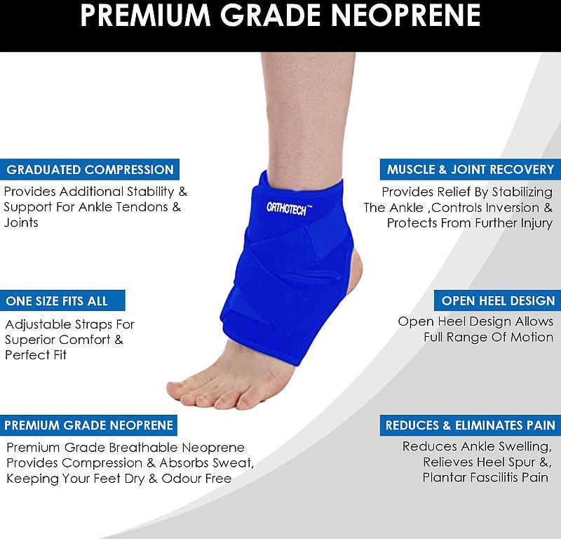 Blue Orthotech Ankle Support