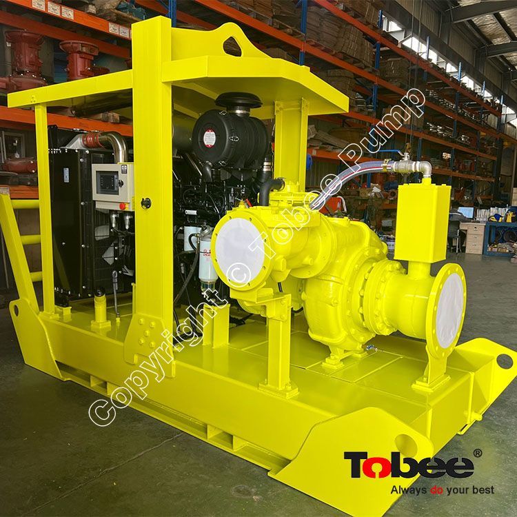 Diesel Engine Self Priming Dewatering Pumps With Trailer Skid