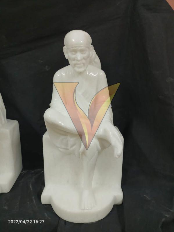 White Marble Sai Baba Statue