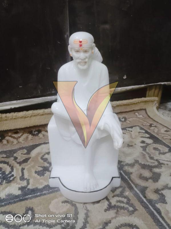 White Marble Sai Baba Statue