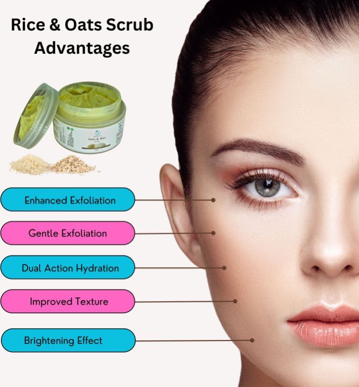 50gm Oats & Rice Face Scrub