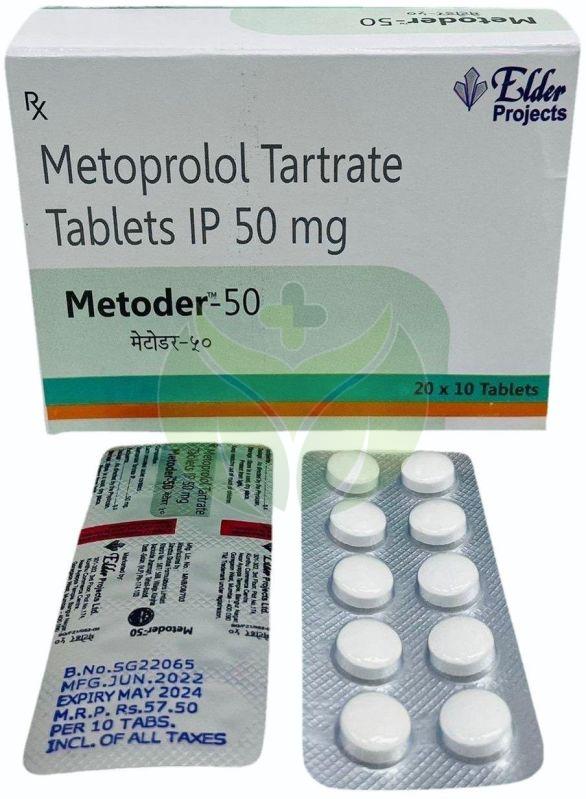 50mg Metoprolol Tartrate Tablets