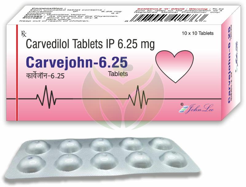 6.25mg Carvedilol Tablets