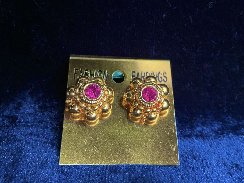 Flower Brass Earrings