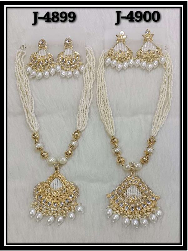 Beaded Long Necklace Set