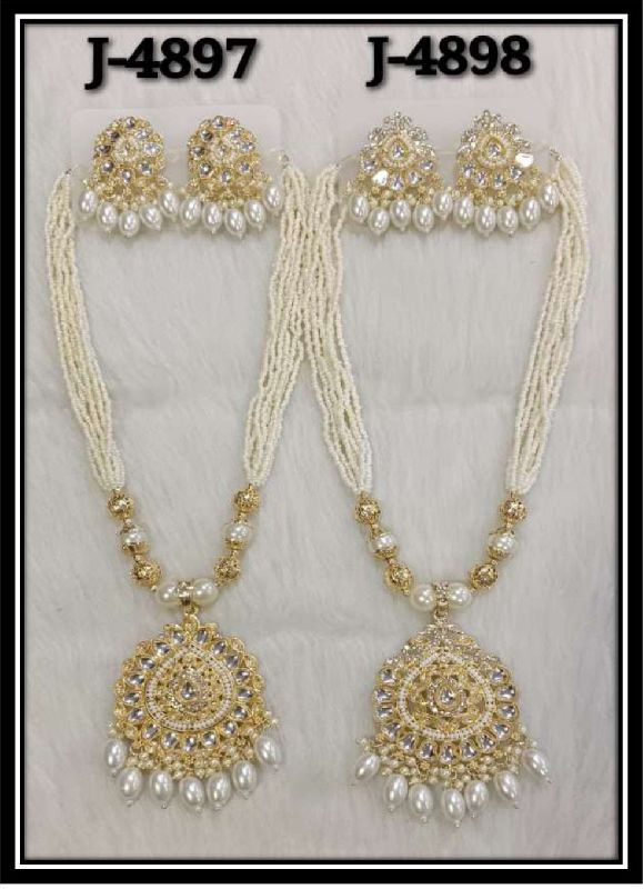 Beaded Long Necklace Set