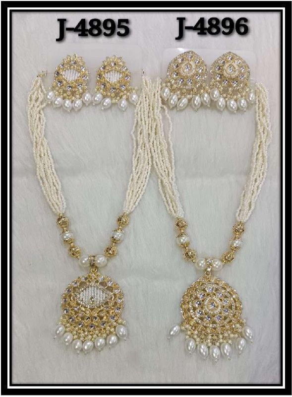 Beaded Long Necklace Set