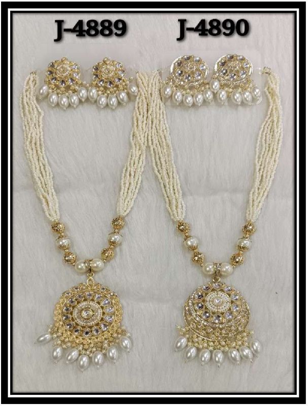 Beaded Long Necklace Set