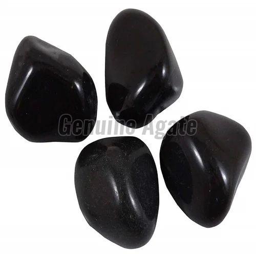 Black Agate Tumbled Stone