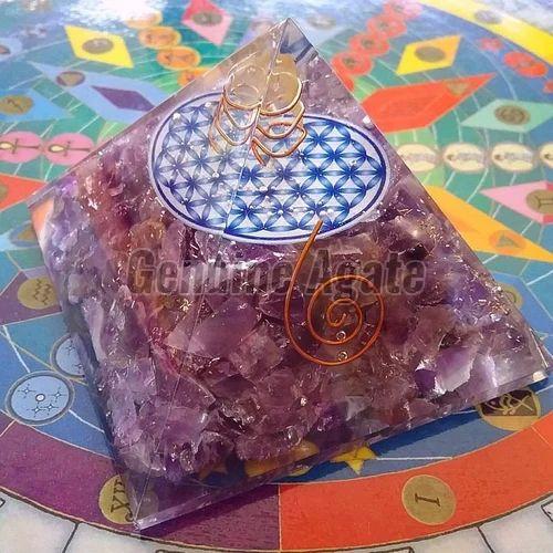 Amethyst Orgone Pyramid