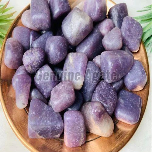 Dark Purple Lepidolite Tumbled Stone