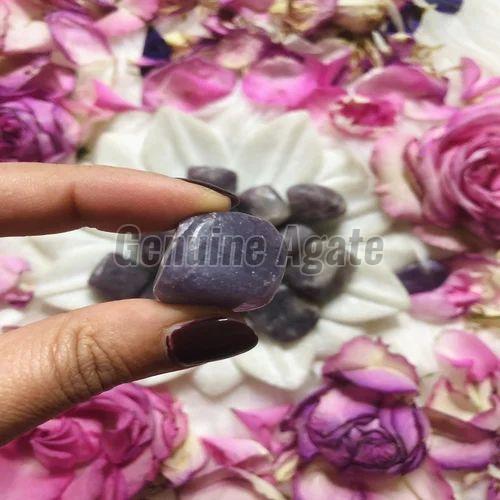 Dark Purple Lepidolite Tumbled Stone