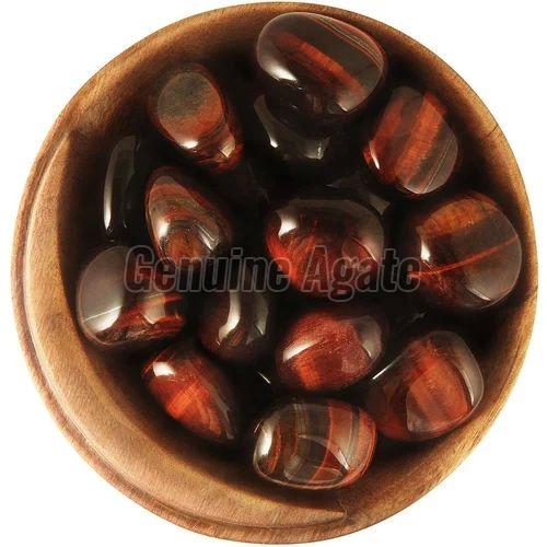 Red Tiger Eye Tumbled Stone