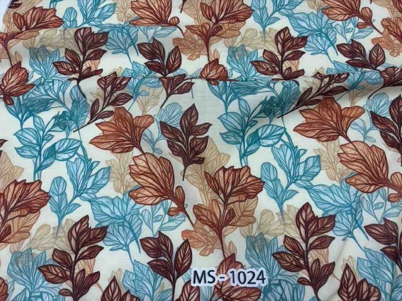 Floral Print Cotton Cambric Fabric