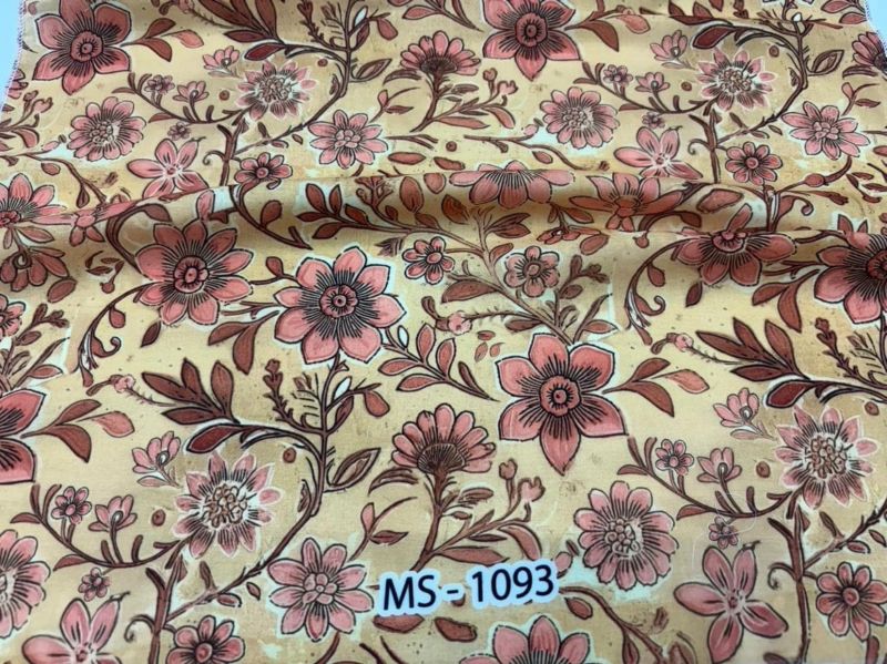 Floral Print Cotton Cambric Fabric