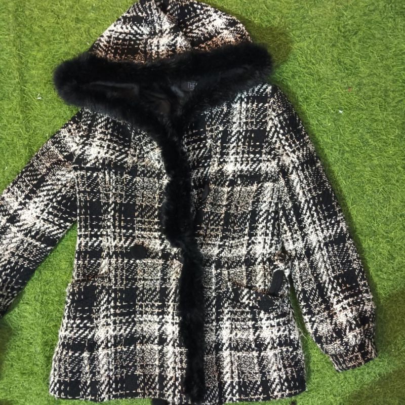 Ladies Checked Winter Jacket