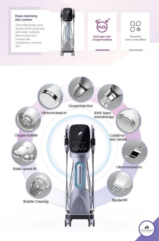 Cosderma 10 In 1 Super Bubble Hydra Facial Machine