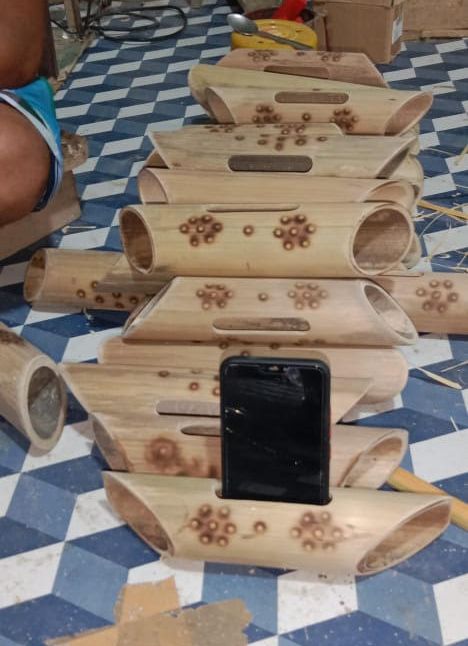 Bamboo Mobile Stand