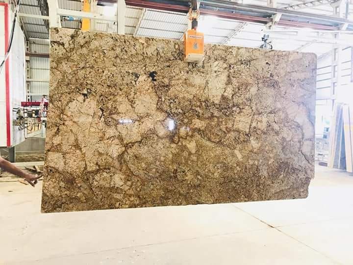 Alaska Gold Big Granite Slab