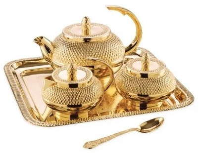 Brass Tea Pot Set