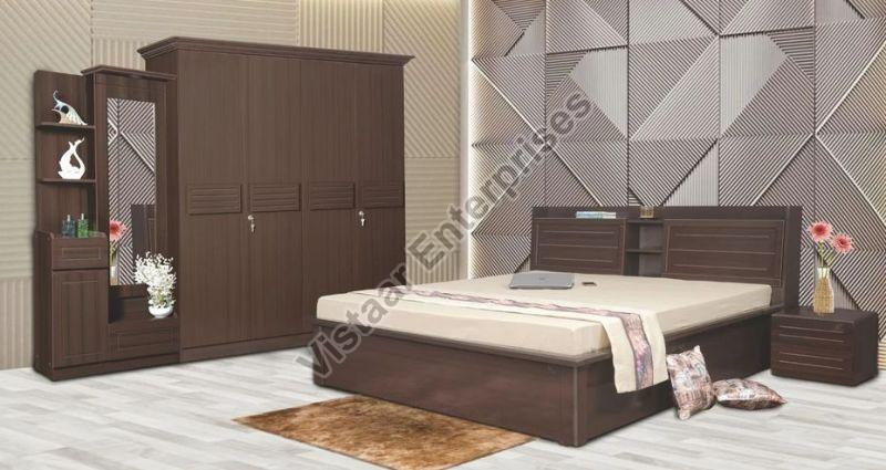 Polished Wood Aramika Bedroom Set, for Home, Size : Standard