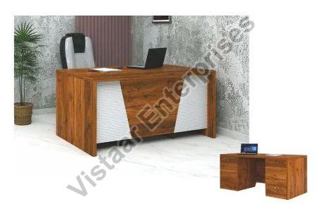 Polished Wood DOT-03 Office Workstation, Size : 5’x.2.5′, 6’x3′ Feet