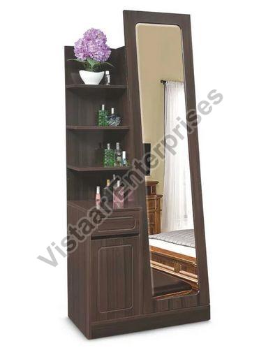 Brown Rectangular Polished Dt 02 Dressing Table, For Home, Size : 786 X 1800 X 400 Mm