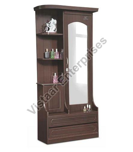 Brown Rectangular Polished DT 05 Dressing Table, for Home, Size : 800 x 1870 x 380 mm