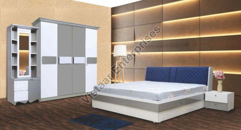 Polished Wood Hazal Bedroom Set, for Home, Size : Standard
