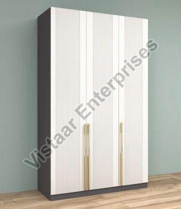 Rectangular Polished Wooden Matic 3 Door Wardrobe, for Home Use, Size : Standard