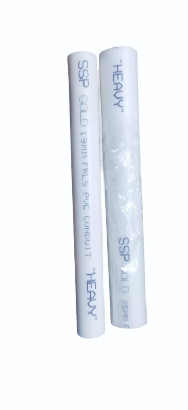 Ssp gold pvc conduit pipes, Color : White