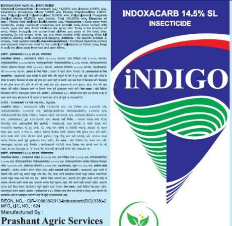 Indigo Indoxacarb 14.5% SL Insecticide, for Agriculture