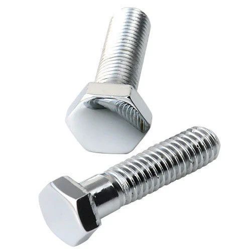 Shiny Silver Mild Steel Bolts, for Fittings