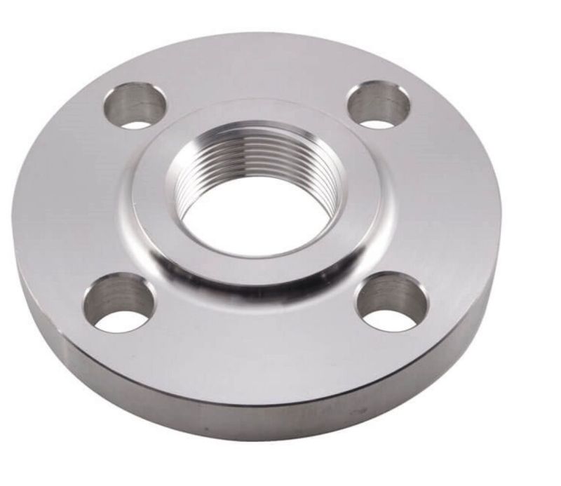 Polished Mild Steel Threaded Flange, Packaging Type : Paper Box