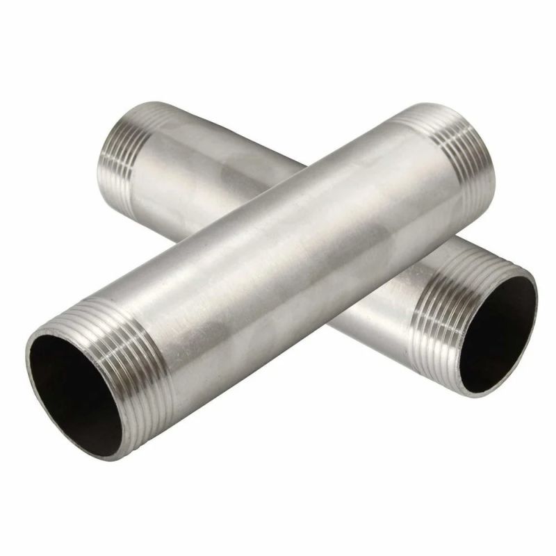 Silver Polished Stainless Steel Barrel Nipple, for Industrial Use