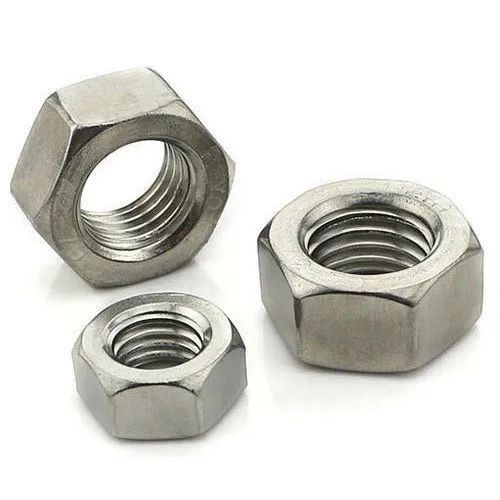 Silver Polished Stainless Steel Nuts, for Industrial Use, Packaging Type : Carton Box