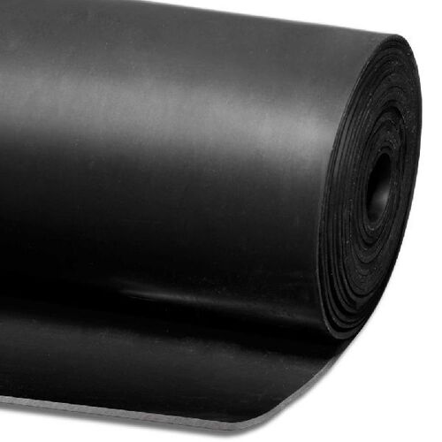 Plain Polished Black Rubber Sheets, for Industrial, Length : 10 Meter