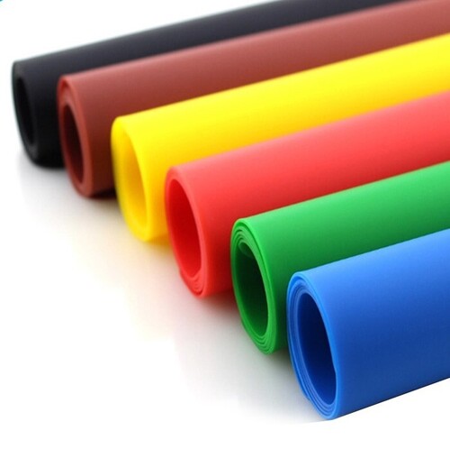 Plain Polished Colored Rubber Sheets, for Industrial, Size : Standard