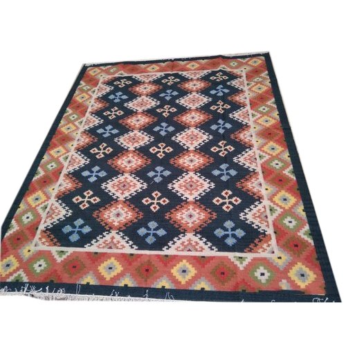 Rectangular Designer Woolen Carpet, for Bedroom, Living Room, Speciality : Soft, Attractive Look