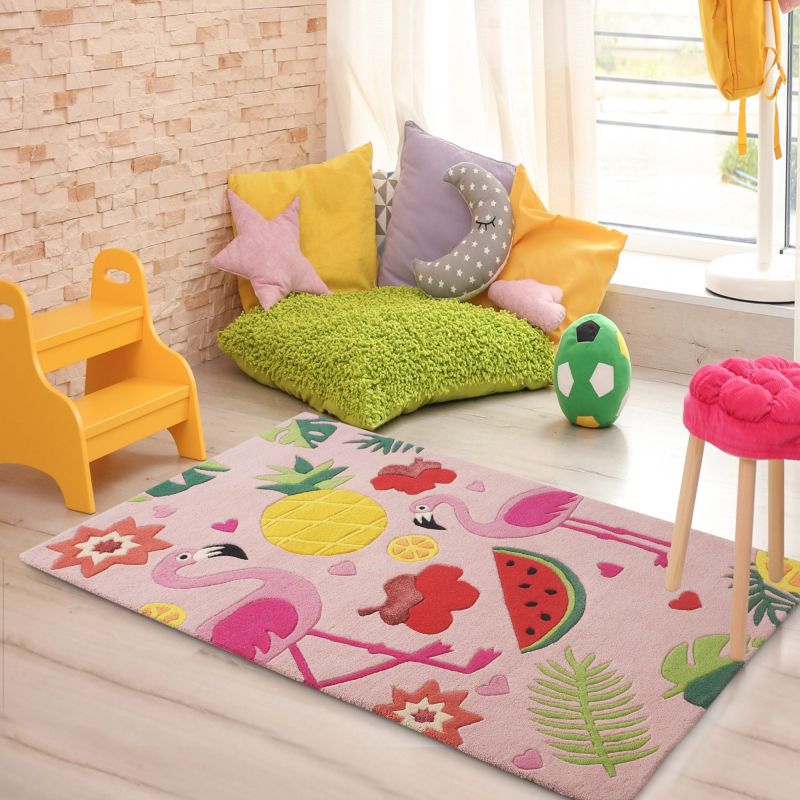 Printed Polyester Kids Hand Tufted Carpet, Speciality : Skin Friendly