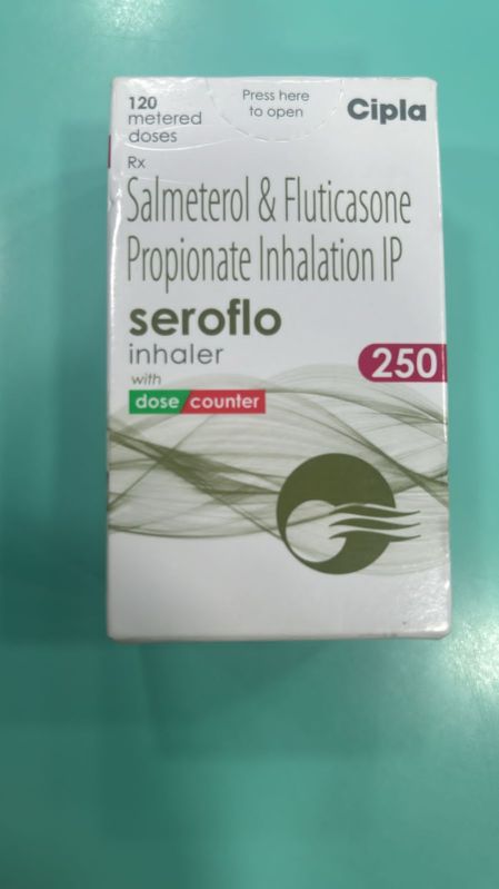 Cipla Seroflo Inhaler 250, for Asthma, Copd, Age Group : Above 12yrs