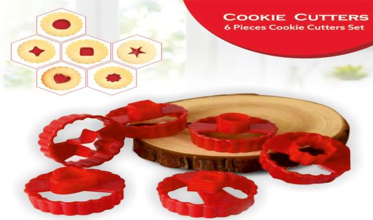 Red Plastic Cookie Cutter, Size : Standard