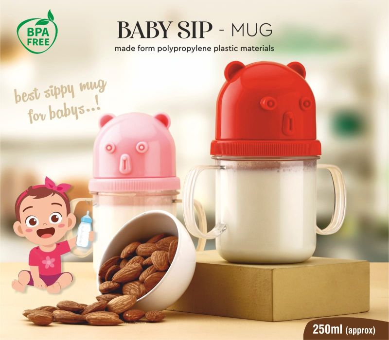 Plastic Baby Sip Mug, Capacity : 100 ML