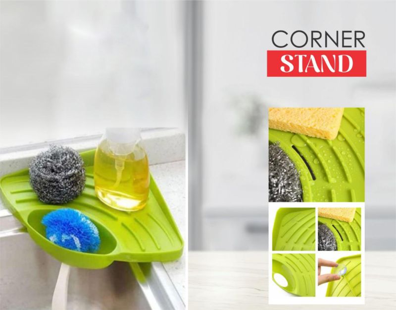 Green Plain Plastic Corner Stand, Style : Modern