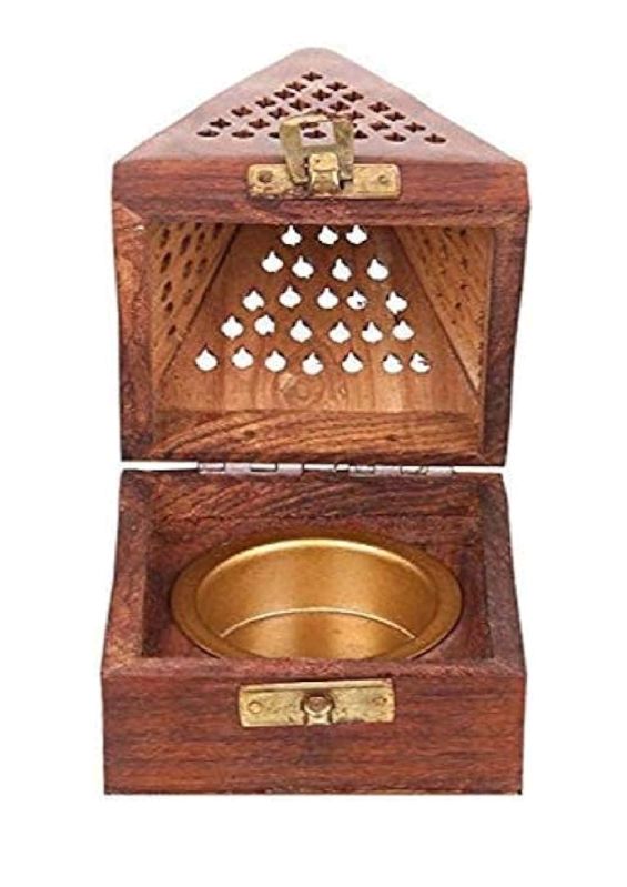 Polished Wooden Pyramid Dhoop Stand, Size : Standard