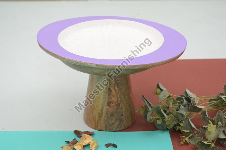 Simple Touch Wooden Cake Stand, for Restaurant, Hotel, Bar, Size : 30x25x19cm